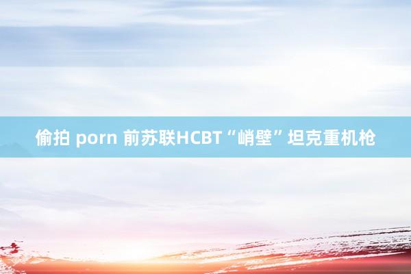 偷拍 porn 前苏联НCВТ“峭壁”坦克重机枪