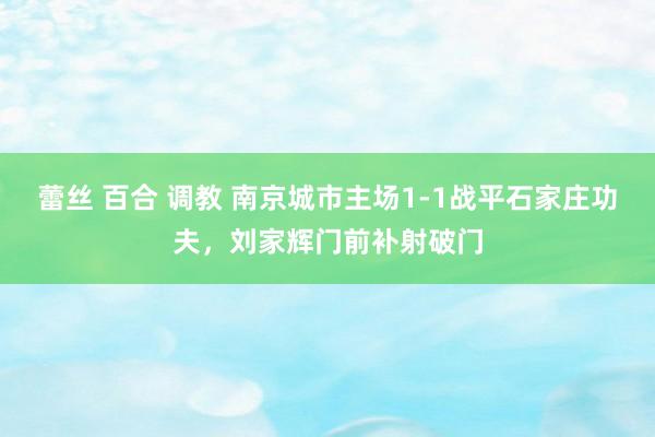 蕾丝 百合 调教 南京城市主场1-1战平石家庄功夫，刘家辉门前补射破门