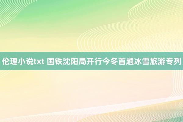 伦理小说txt 国铁沈阳局开行今冬首趟冰雪旅游专列