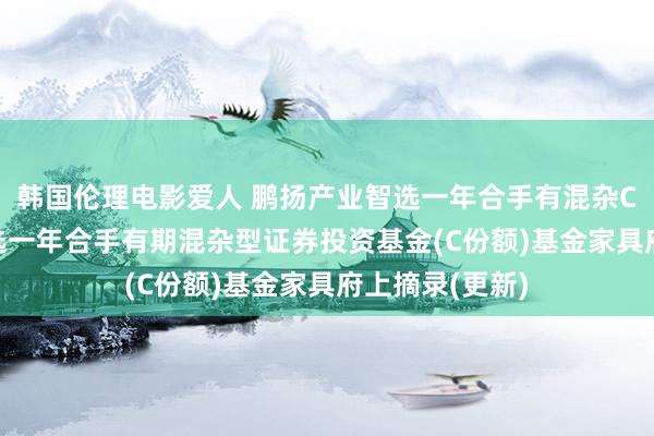 韩国伦理电影爱人 鹏扬产业智选一年合手有混杂C: 鹏扬产业智选一年合手有期混杂型证券投资基金(C份额)基金家具府上摘录(更新)